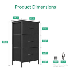 AODK dresser wood-top frame blends with any decor and adds sturdiness.