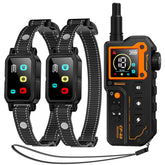 Aolulf AI dog collar with remote showing long-range training control.