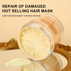 Applying Aomimegel hair mask to damp hair for immediate softness.