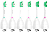 Aoremon toothbrush heads pack close-up with durable bristles for thorough cleaning