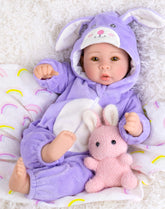 Aori Real Baby Doll shows lifelike head and limbs for authentic pretend play.