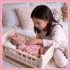 Aori Reborn Baby Doll 20in cloth body with poseable limbs for easy posing.