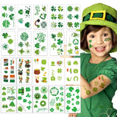 AOYOO Shamrock hat tattoo—vibrant design for St. Patrick's Day, kid-friendly and fun.