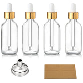 AOZITA 4-pack 2oz bottles for organized DIY liquids and travel use