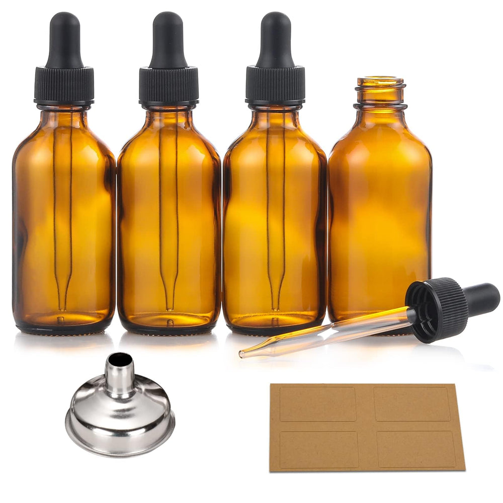 AOZITA amber bottle with dropper for precise essential oil dispensing and storage