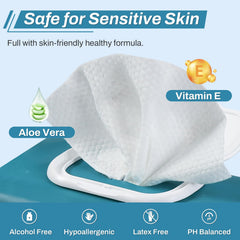 AOZITA 8x12 extra-large sheet for no-rinse cleansing.
