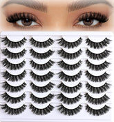 APCYUST mink lashes 14-pair cateye for subtle daily glamour and eye definition.