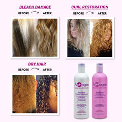 Aphogee two-step system on sink demonstrating easy salon-inspired care at home.