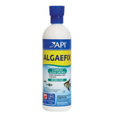 API ALGAEFIX bottle labeled for algae control in a freshwater aquarium.