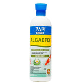 API POND ALGAEFIX bottle being poured to help control pond algae.