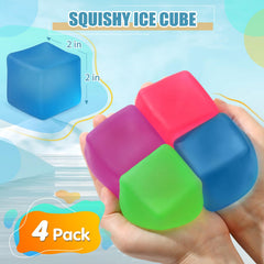APLIST Stress Cube close-up shows gel filling for sensory play