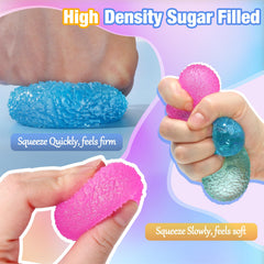 APLIST textured mini stress ball neon pink helps kids stay engaged