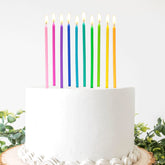 Apluselection rainbow candles 40-count boxes for vibrant party prep