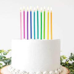 Apluselection rainbow candles 40-count boxes for vibrant party prep