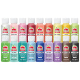 Apple Barrel PROMOTCK set cover showcases vibrant 18 matte colors for arts and crafts.