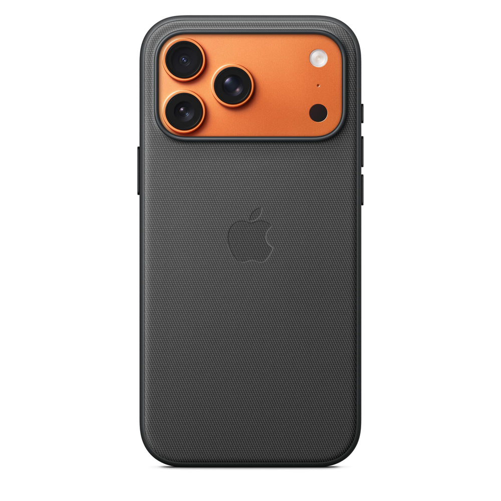 Apple TechWoven Case with MagSafe fabric weave texture enhances grip and style.