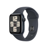 Apple Watch SE 2nd Gen midnight aluminum case with band—sleek daily wear