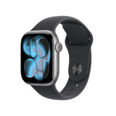 Apple Watch Series 11 with space-gray aluminum case for durable daily health tracking.