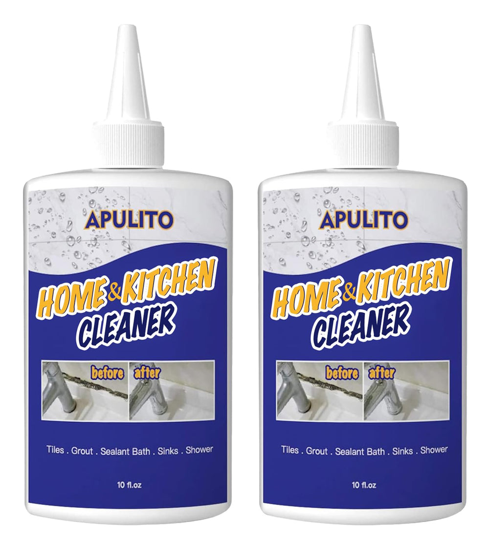 APULITO cleaner gel application on bathroom surfaces targets stains without scrubbing.