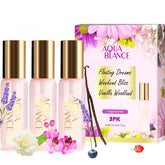 AQUA BLANCE Vanilla Woodland bottle for daily wear with a long-lasting, comforting aroma.