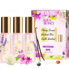 AQUA BLANCE Vanilla Woodland bottle for daily wear with a long-lasting, comforting aroma.