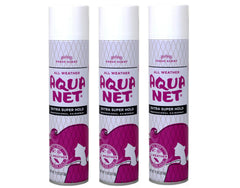 Aqua Net extra-super-hold-bottle-11oz delivers all-day hold for structured styles.