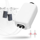 AQUANEAT aquarium air pump with dual outlets delivering even aeration