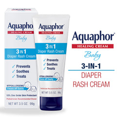 Aquaphor Baby Diaper Rash Cream barrier formation with zinc oxide protecting delicate skin