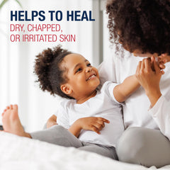 Aquaphor Children's Healing Ointment tube back with label details for pediatric use.