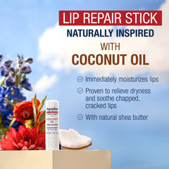 Aquaphor Lip Repair Stick application glides smoothly on lips.