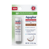 Aquaphor Lip Repair Stick with Coconut Oil restores moisture on dry lips.
