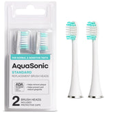 AquaSonic genuine standard brush heads box for easy replacement.