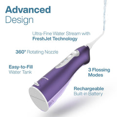 Braces-friendly cleaning with Aquasonic water flosser rotating tips