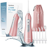 Aquasonic Water Flosser compact design for on-the-go oral care and deep cleaning.