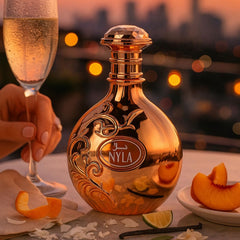 Arabiyat Nyla packaging on vanity showing modern elegance