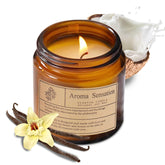 ARCASA Organic Coconut Vanilla Candle 7oz jar delivers clean-burning aroma for a calm space