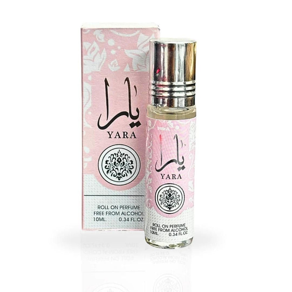 Ard Al Zaafaran Yara roller bottle front, portable fragrance for on-the-go use.
