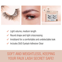 Ardell Naked Lashes 420 easy application with included Duo adhesive for secure wear.