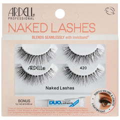 Ardell Naked Lashes 420 natural-look pack for a barely-there enhancement.