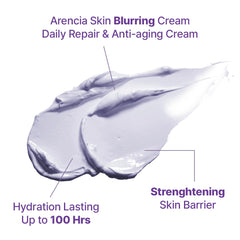 ARENCIA Hyssop Blurring Cream packaging highlights premium Korean skincare for daily use.