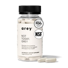 Close-up of Arey Not Today capsules showing easy daily intake.