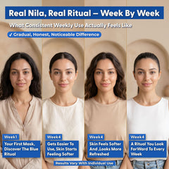 Argaviva nila powder and rosewater mix for a smooth facial mask.