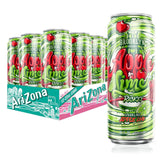 AriZona Apple Lime Rickey bottle on a kitchen counter, crisp citrus refreshment for any break