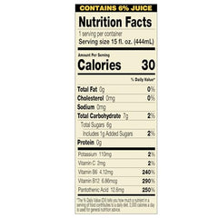 Arizona AriZona Fallout can side view showing nutrition label for caffeine-conscious shoppers.