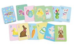 Arizona GameCo Easter Bunny Go Fish card set showcasing colorful Easter imagery
