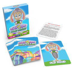 Colorful cards from Arizona GameCo Easter Bunny Old Maid show engaging illustrations