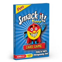 Arizona GameCo Smack It! card game box and cards ready for family fun and easy setup.