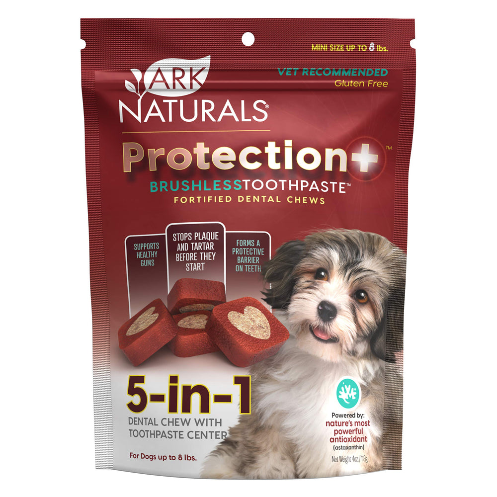 ARK NATURALS Protection Plus outer chew for mini breeds provides dental protection.