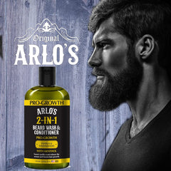Arlo's Pro-Growth ingredients label highlights natural components.