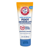 Arm & Hammer Cream to Powder Foot Deodorant shows a smooth cream-to-powder texture for easy application.